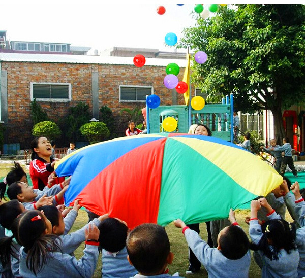 2m-Child-Outdoor-Rainbow-Umbrella-Parachute-Toy-Kindergarten-Parent-Child-Umbrella-Rally-994482