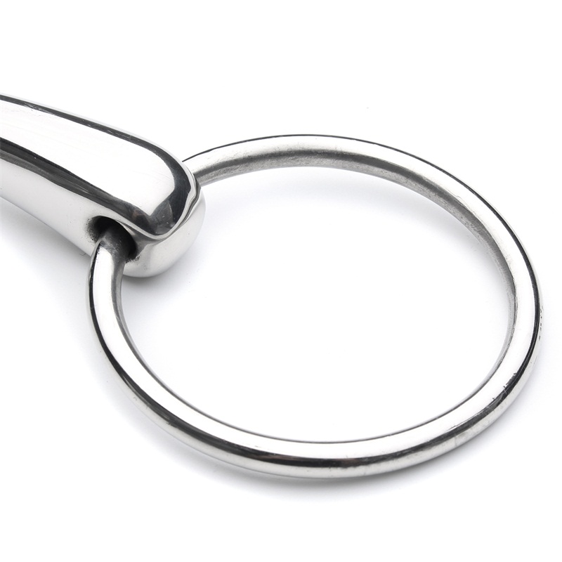 5in-Stainless-Steel-Shires-Hollow-Mouth-Equestrain-Horse-Snaffle-Bit-Loose-Ring-Bit-1246588