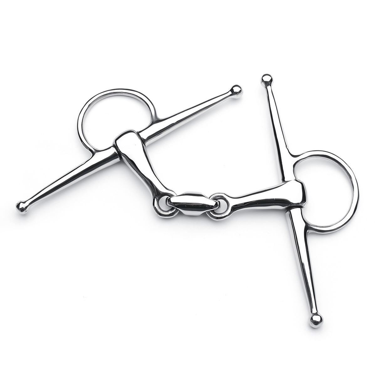 5quot-Full-Cheek-Stainless-Steel-Equestrian-Loose-Ring-Horse-Snaffle-Bit-D-Ring-1241408