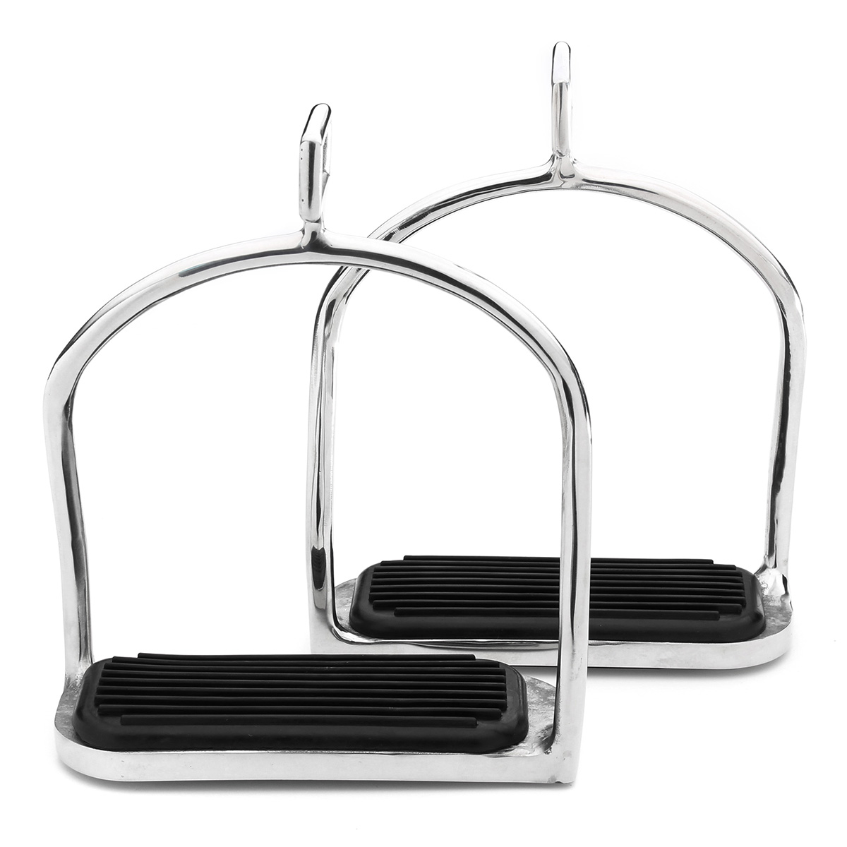 Horse-Riding-Stirrups-Stainless-Steel-Double-Bent-Safety-Stirrups-Irons-1241405