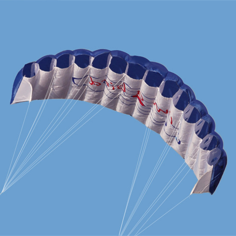 14m-Power-Double-Line-Software-Kite-Dual-Line-Handle-Stunt-Kite-Parafoil-Parachute-Beach-Surfing-Out-1327945