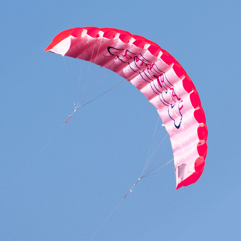 14m-Power-Double-Line-Software-Kite-Dual-Line-Handle-Stunt-Kite-Parafoil-Parachute-Beach-Surfing-Out-1327945