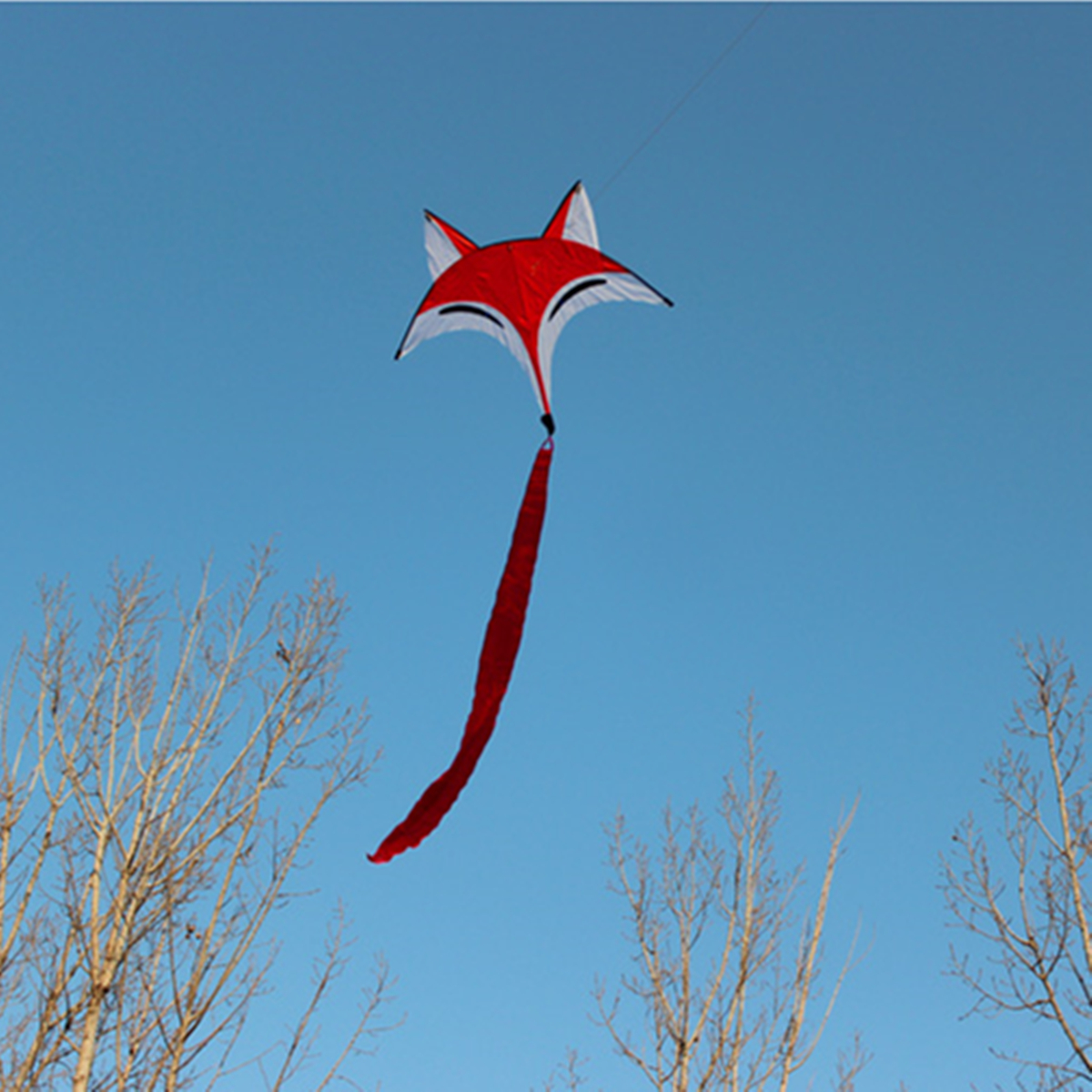 95cmx80cm-Outdoor-Sport-Red-Fox-Flying-Kite-Tail-Toy-Children-Kids-Game-Activity-1337092