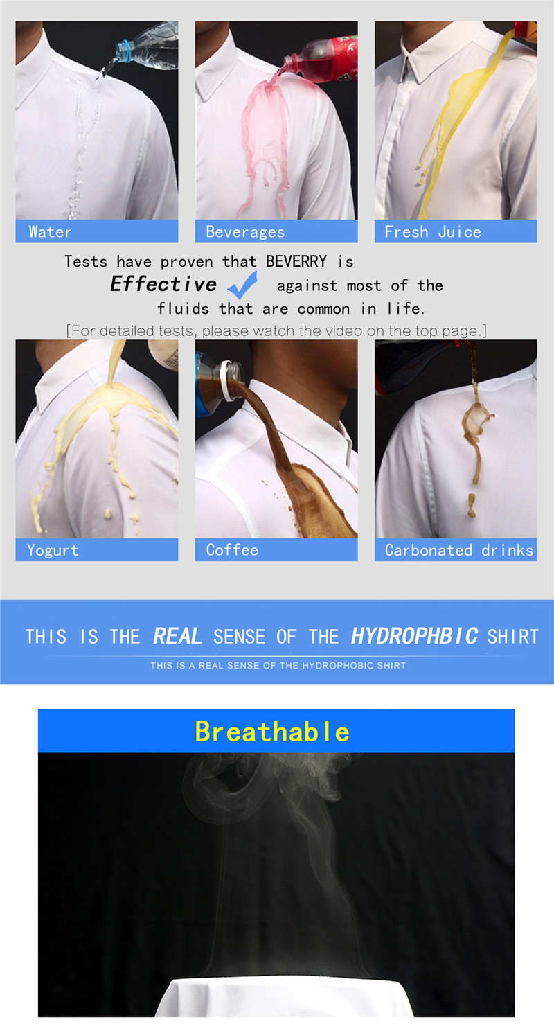 BEVERRY-WOMEN-Short-Sleeve-Creative-Hydrophobic-Waterproof-Anti--fouling-Thin-T-shirt-1273703