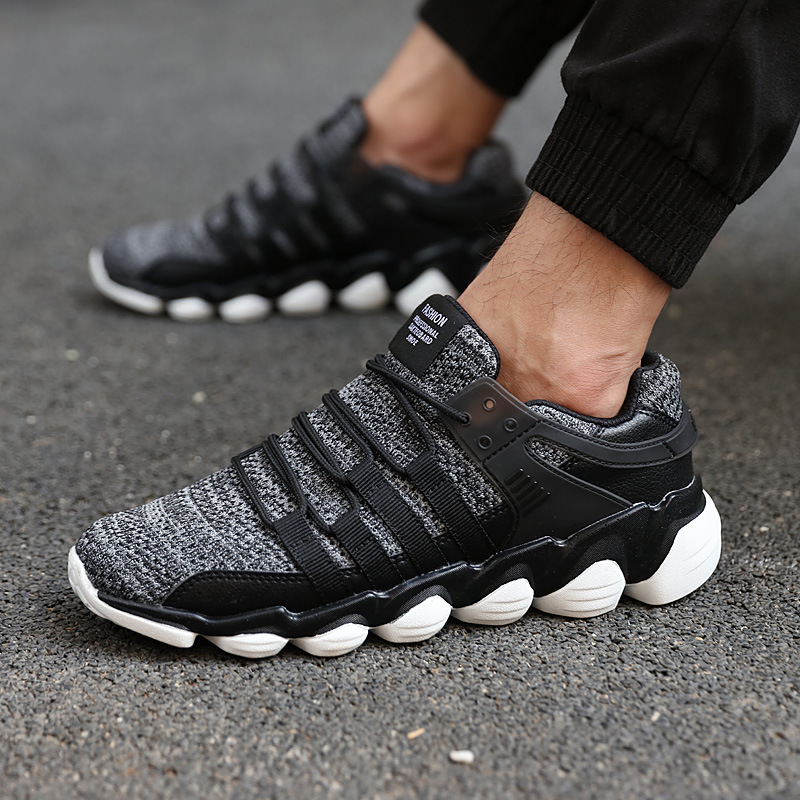 Mens--Breathable-Ankle-Sneakers-Stretchy-Weave-Knit-Non-slip-Comfy-Running-Walking-Shoes-1253828