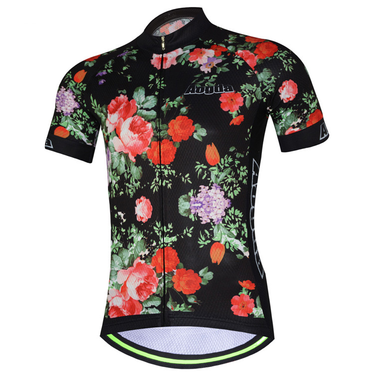AOGDA-Men-Women-Rose-Short-Sleeve-Cycling-Jersey-Outdoor-Sports-Summer-Polyester-Mesh-Breathable-1144705