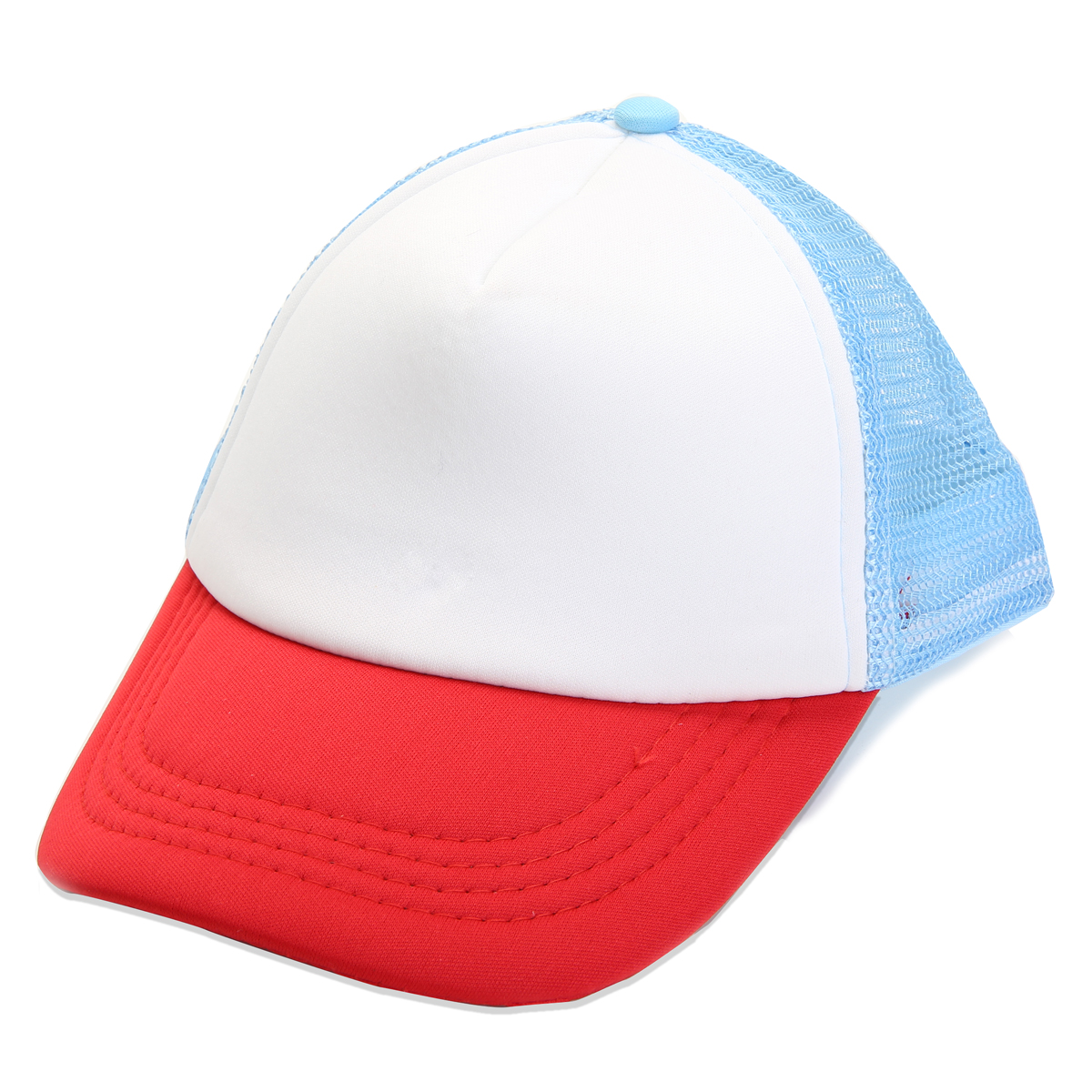 Adult-Kids-Children-Red-White-Blue-Adjustable-Baseball-Cap-Outdoor-Activity-Sunscreen-Sun-Hat-1470326