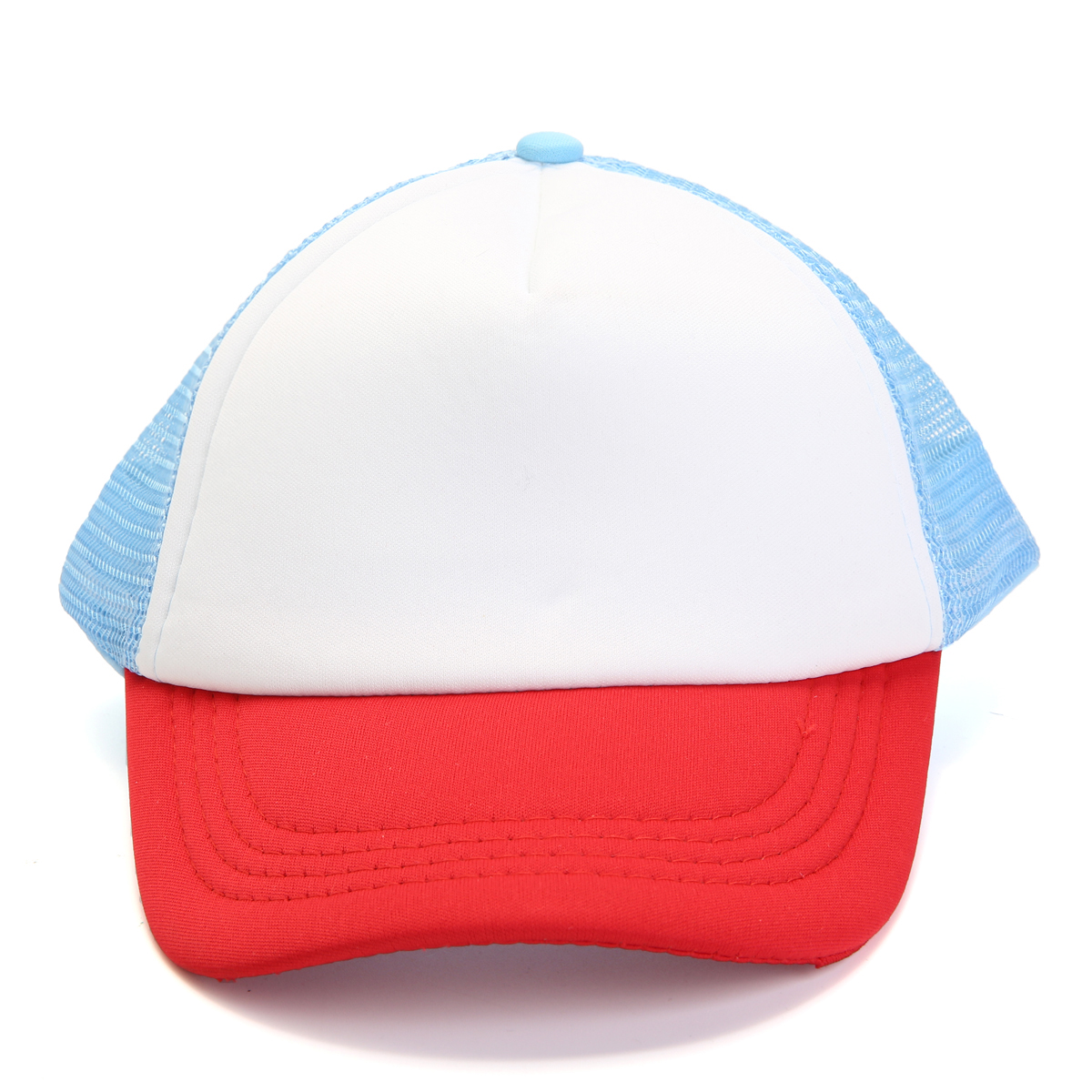 Adult-Kids-Children-Red-White-Blue-Adjustable-Baseball-Cap-Outdoor-Activity-Sunscreen-Sun-Hat-1470326