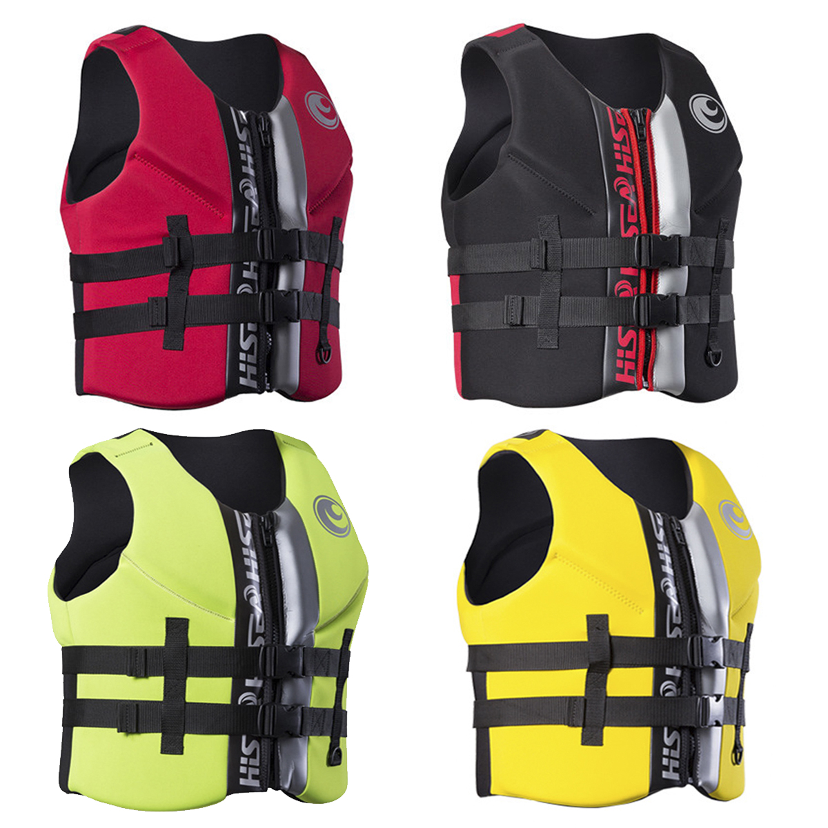 Life-Jacket-Water-Ski-Premium-Neoprene-Vest-Wakeboard-Kayaking-Drifting-Swimming-1247387