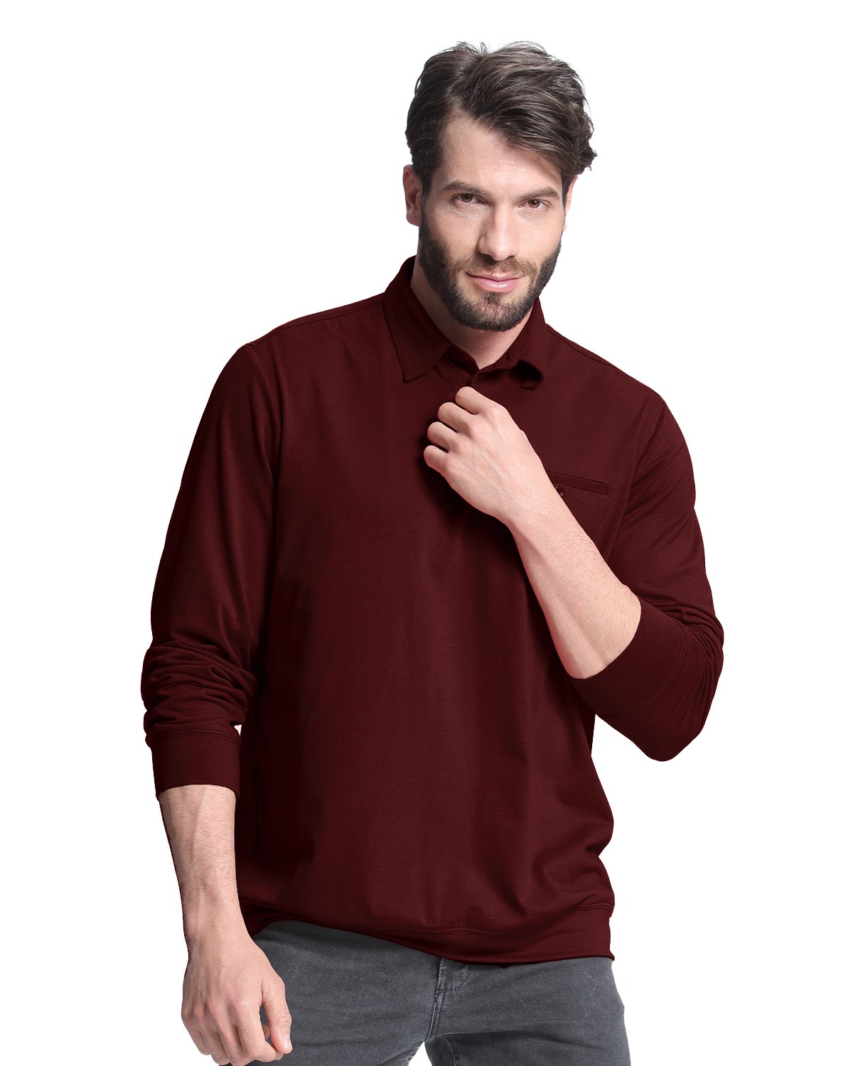 MODCHOK-Homme-Quick-Dry-T-Shirts-Manche-Longue-Top-Tee-Chemise-Coton-Casual-Classique-Sports-Shirts-1461408