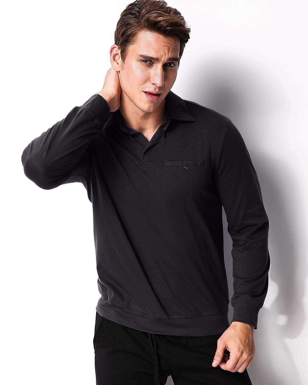 MODCHOK-Homme-Quick-Dry-T-Shirts-Manche-Longue-Top-Tee-Chemise-Coton-Casual-Classique-Sports-Shirts-1461408