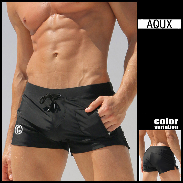 AQUX518242-Men-Swimming-Trunks-With-Pocket-Pants-Sexy-Beach-Fast-Drying--Mens-Shorts-1297857