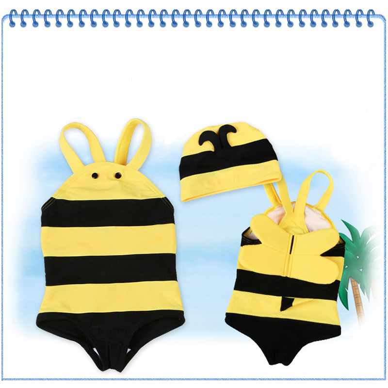 Childrens-Swimsuit-Lovely-Honey-Bee-Hot-Spring-Holiday-Swimming-suit-Baby-Swimwear-1310746