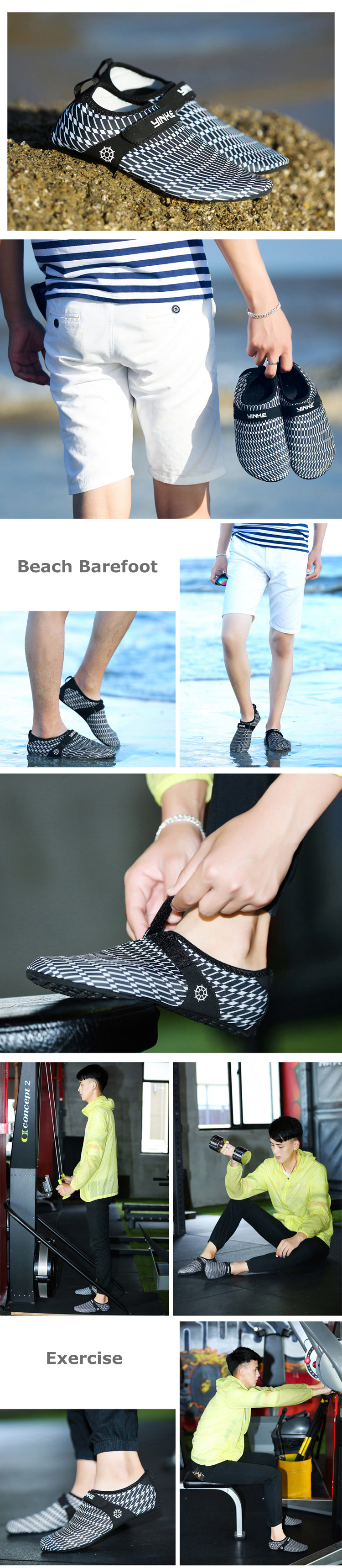 Men-Quick-dry-Breathable-Swim-Snorkeling-Beach-Shoes-Barefoot-Slip-on-Walking-Hiking-Shoes-1340316