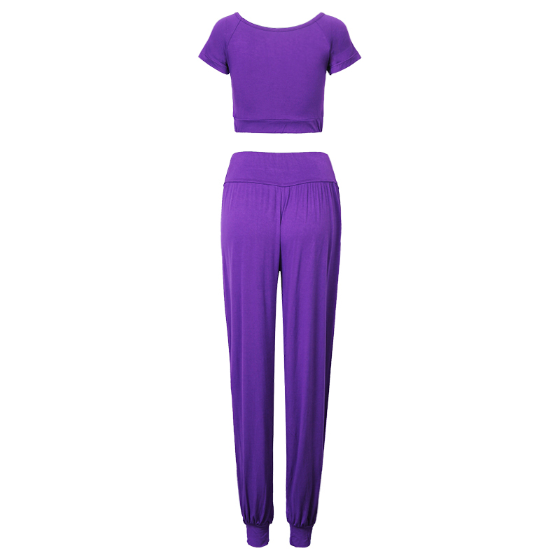 2-Pcs-Women-Yoga-Suit-Breathable-Sport-Crop-Top-Loose-Pants-Workout-Sets-1099140