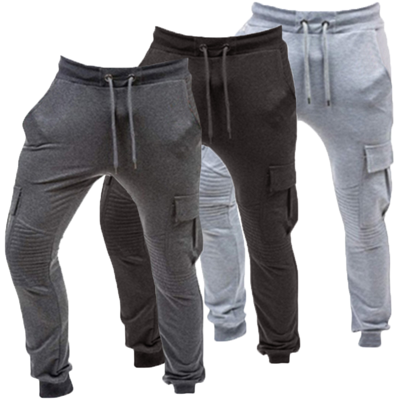 Men-Gym-Sport-Running-Baggy-Pant-Jogging-Slim-Fit-M-3XL-Casual-Cargo-Trousers-1244306