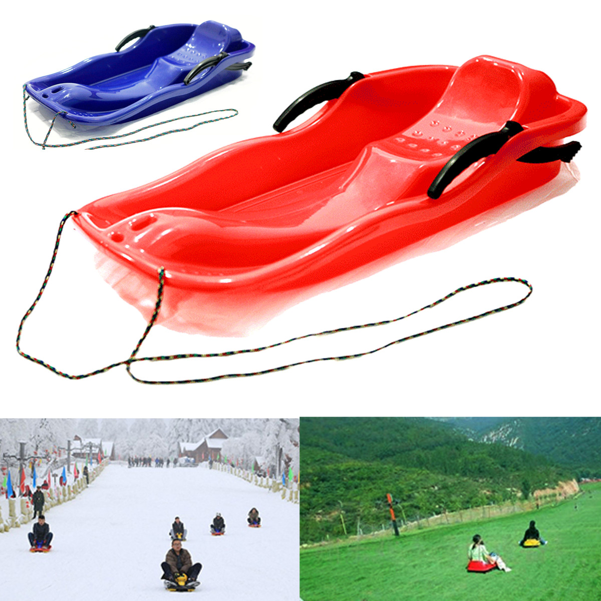 Outdoor-Plastic-Skiing-Board-Sled-Luge-Snow-Grass-Sand-Board-Pad-With-Rope-For-Double-People-1355099