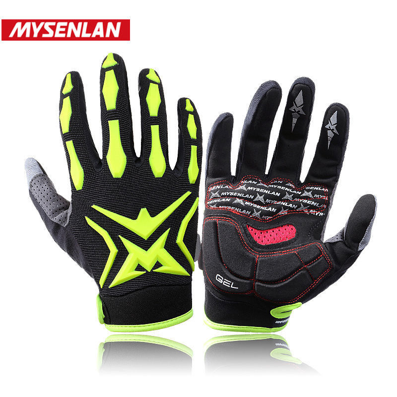 Outdoor-Adult-Kids-Cycling-Bike-GEL-Shockproof-Sport-Full-Finger-Ski-Gloves-1217420