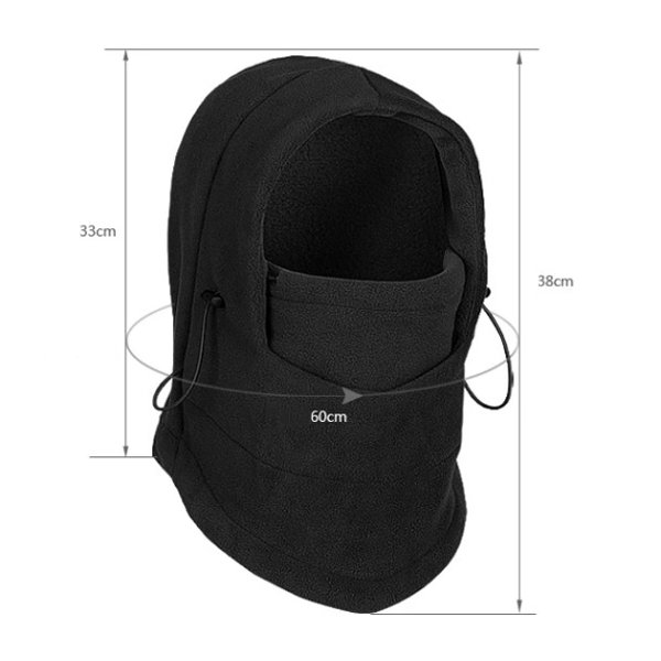 Fleece-Two-sided-Skiing-Riding-Caps-CS-Hats-Face-Mask-Black-Gray-954511