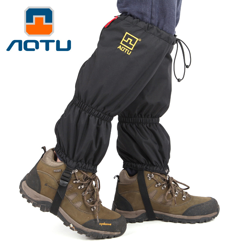 AOTU-Waterproof-Outdoor-Hiking-Walking-Climbing-Snow-Gaiters-Adult-Travel-kit-Shoe-Cover-With-Fleece-1201180