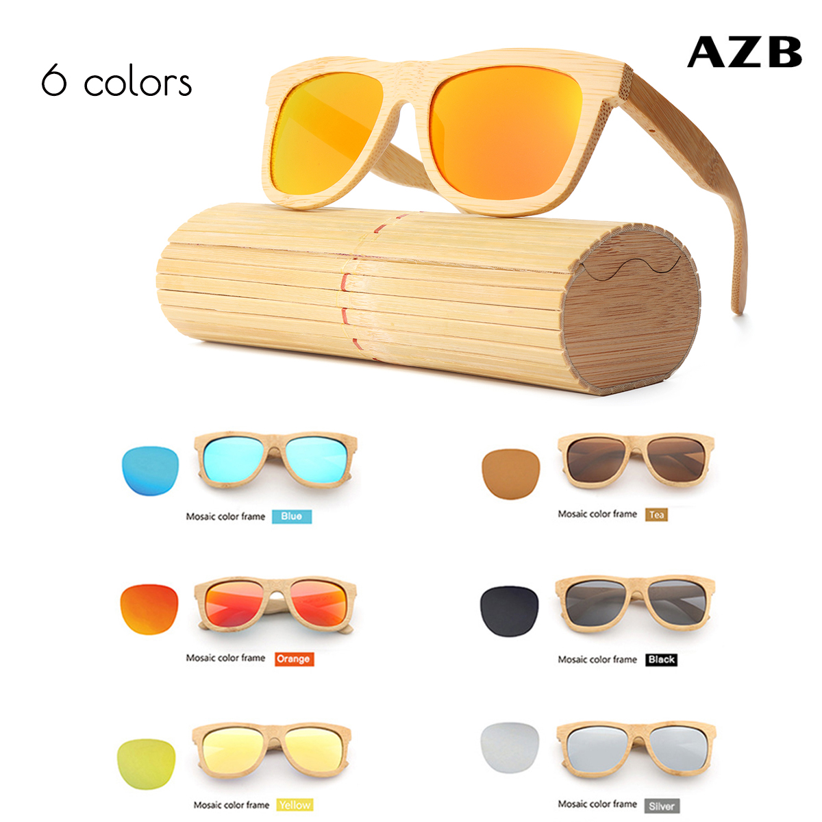 AZB-Handmade-Unisex-Polarized-Sunglasses-Bamboo-Wood-Frame-Fishing-Temple-Square-Glasses-1349583