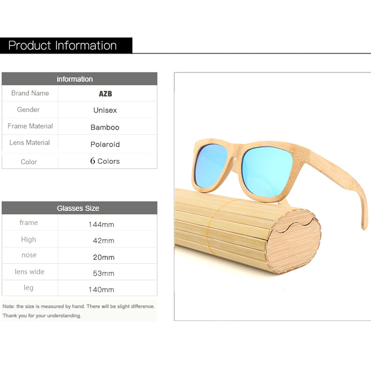 AZB-Handmade-Unisex-Polarized-Sunglasses-Bamboo-Wood-Frame-Fishing-Temple-Square-Glasses-1349583