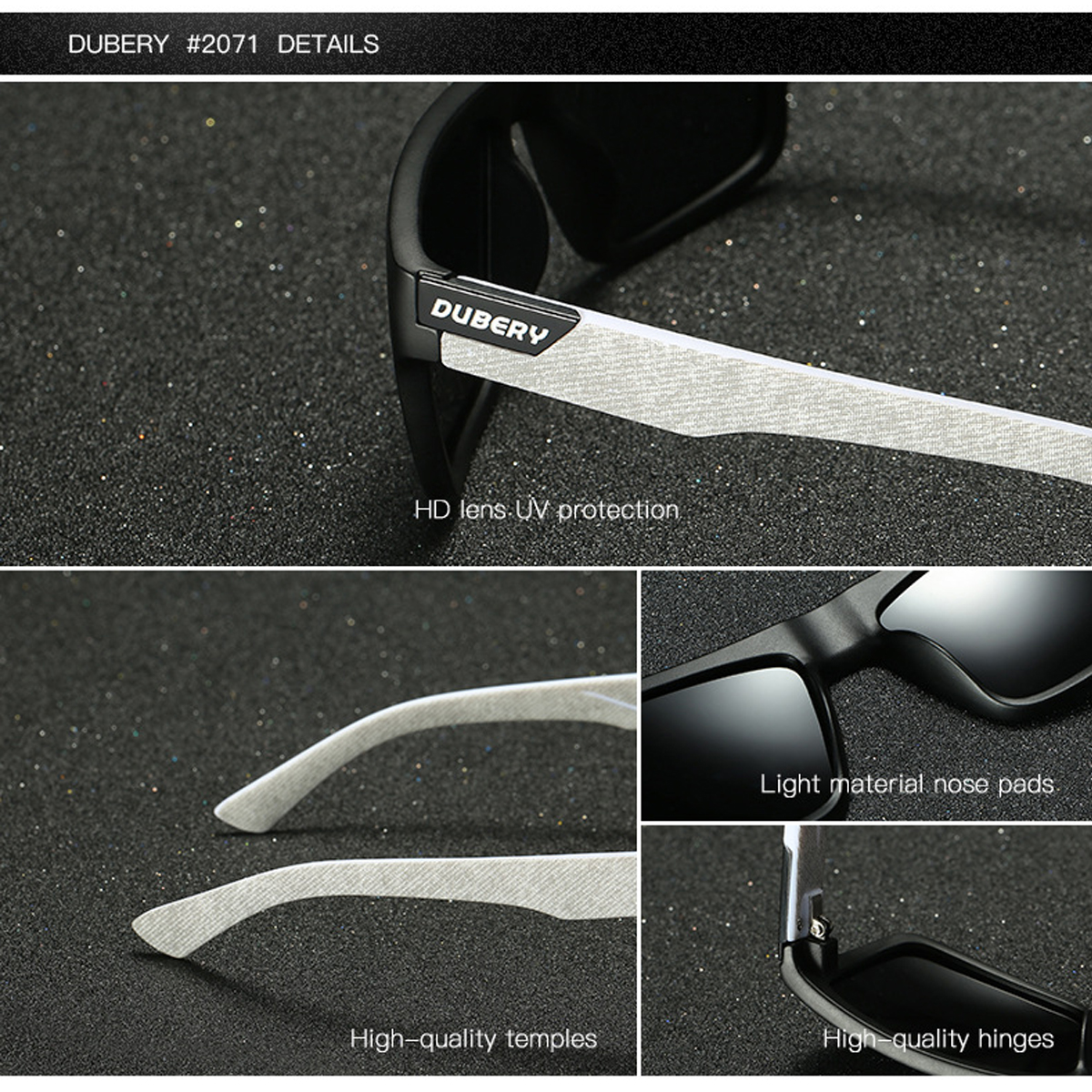 DUBERY-D918-Polarized-Sunglasses-Square-UV400-Men-Women-Outdoor-Sports-Cycling-Driving-Sunglasses-1358885