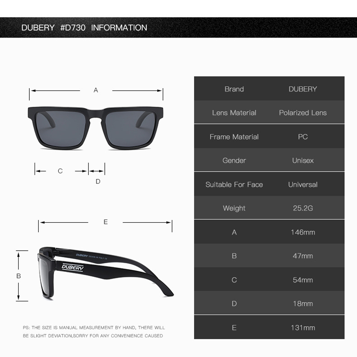 DUBERY-Unisex-UV400-Polarized-Sunglasses-Sport-Driving-Fishing-Cycling-Bicycle-Eyewear-1422156