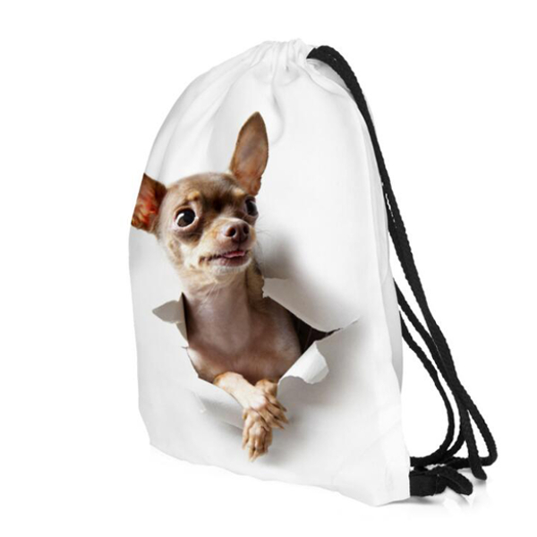 Dog-Escape-3D-Printing-Drawstring-Bag-Gym-Sport-Backpack-Outdoor-Leisure-Mochila-1070624