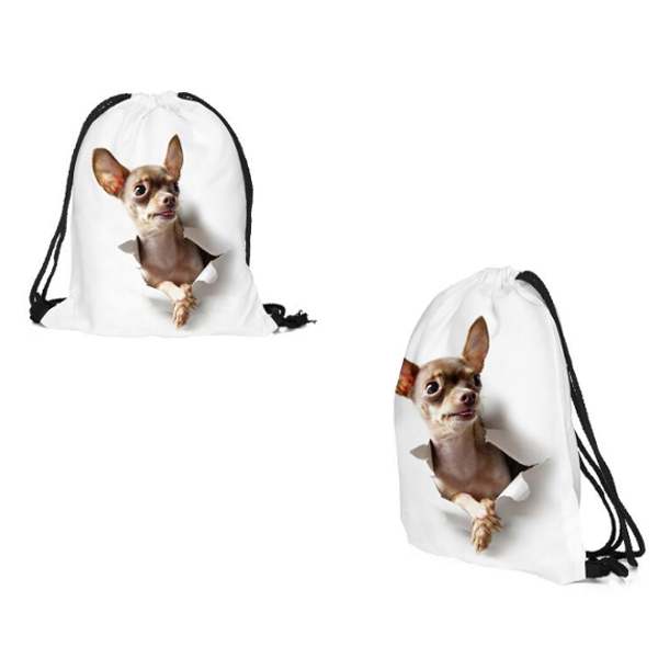 Dog-Escape-3D-Printing-Drawstring-Bag-Gym-Sport-Backpack-Outdoor-Leisure-Mochila-1070624