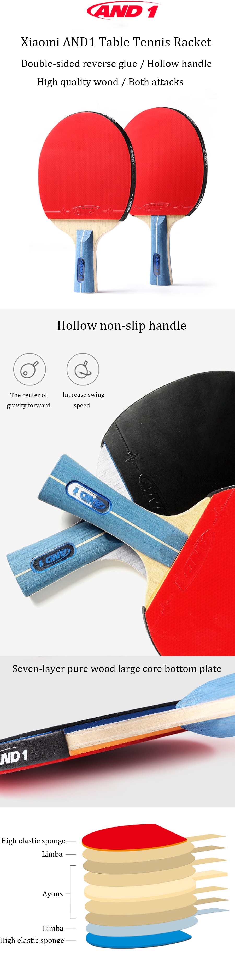 Xiaomi-AND1-1Pcs-Table-Tennis-Bat-Powerful-Ping-Pong-Shakehand-Grip-Racket-Paddle-1463488
