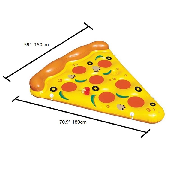 180X150cm-Summer-Inflatable-Pizza-Flotating-Bed-Swimming-Air-Mattress-PVC-Pool-Lounge-Seat-Boating-1067448