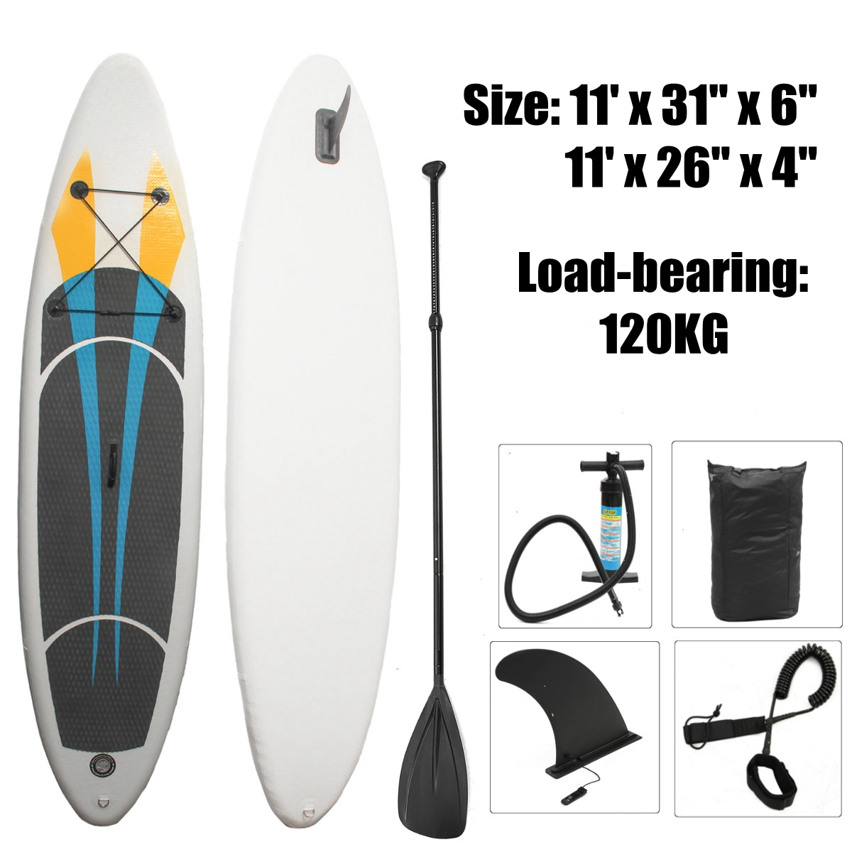 330x76x15CM-10FT-SUP-Inflatable-Surfing-Board-Kits-Soft-Surfboard-Stand-Up-Paddle-Board-with-3-Fin-1354495