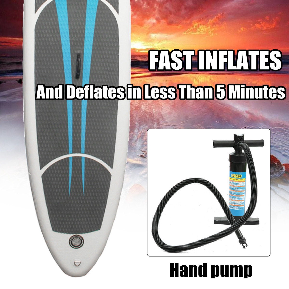 330x76x15CM-10FT-SUP-Inflatable-Surfing-Board-Kits-Soft-Surfboard-Stand-Up-Paddle-Board-with-3-Fin-1354495