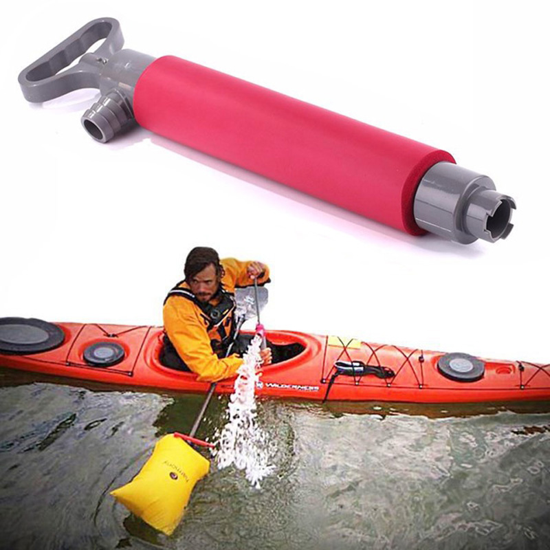 Manual-Hand-Bilge-Suck-Water-Pump-Exhaust-Muffler-Canoe-Accessories-1299957