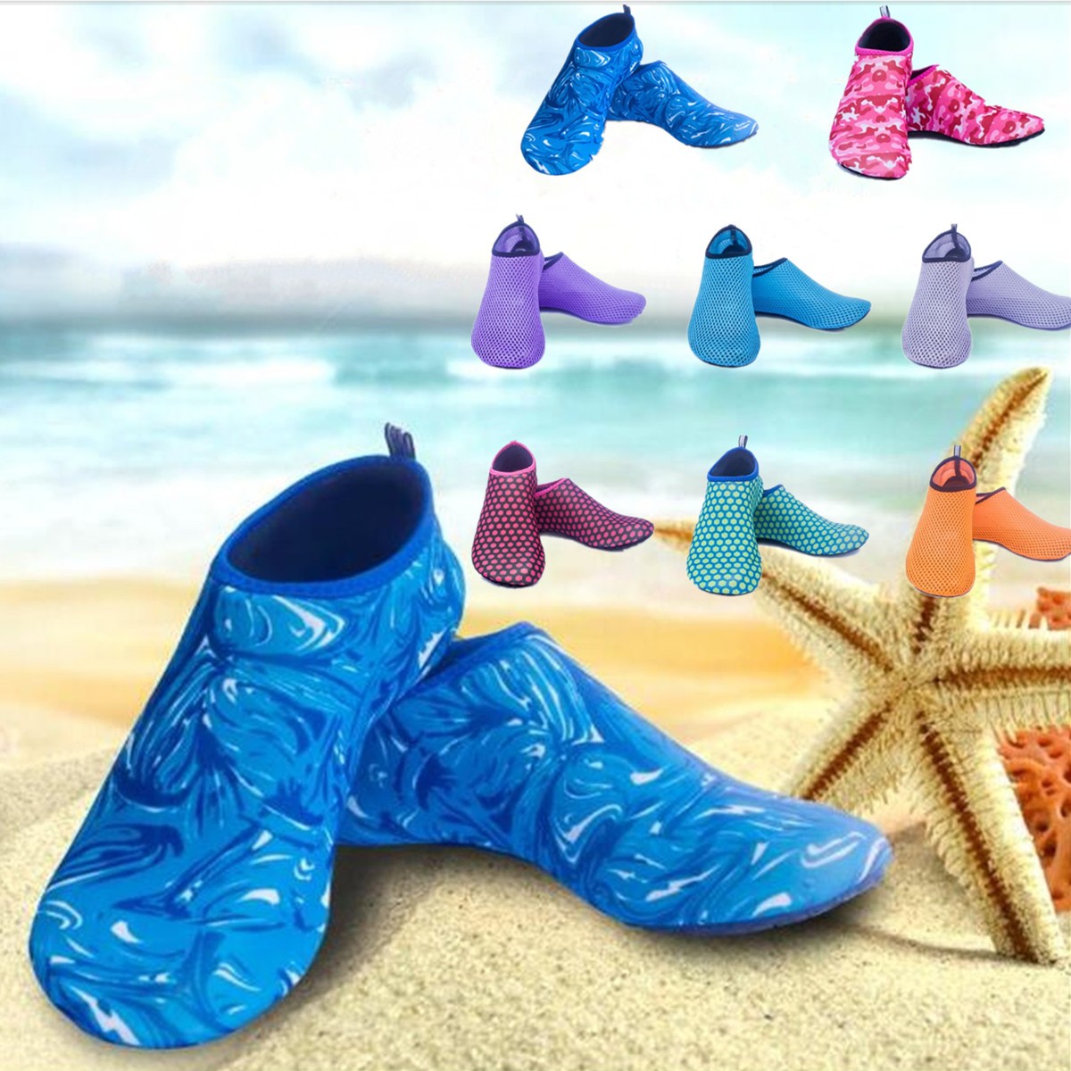 Non-Slip-Surf-Water-Beach-Shoes-Soft-Mesh-Socks-Swim-Diving-Pool-Yoga-Exercise-Footwear-1134915