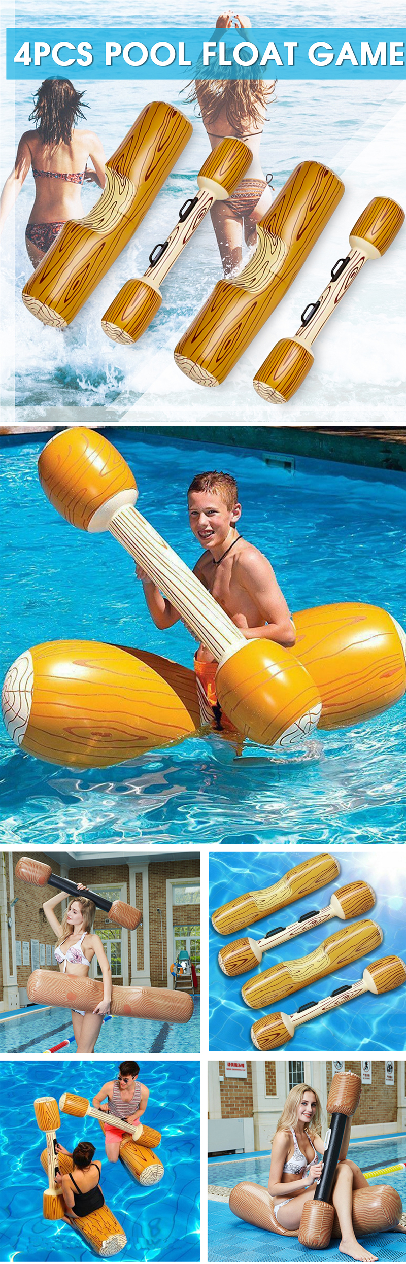 4-PcsSet-Swimming-Pool-Inflatable-Float-Water-Sports-Bumper-Play-Fun-Toy-1463508