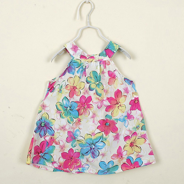 2015-Hot-Baby-Kids-Girls-Toddler-Party-Summer-Jumper-Skirt-Bottega-Veneta-Floral-Dress-980001