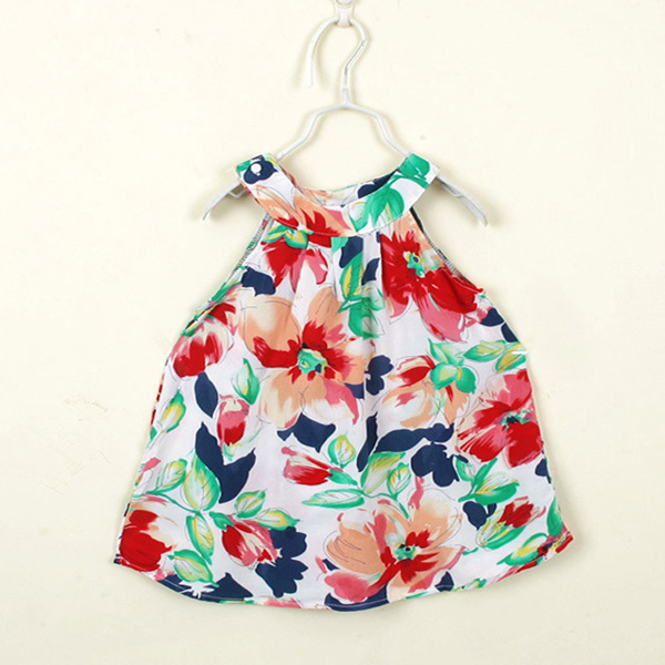 2015-Hot-Baby-Kids-Girls-Toddler-Party-Summer-Jumper-Skirt-Bottega-Veneta-Floral-Dress-980001