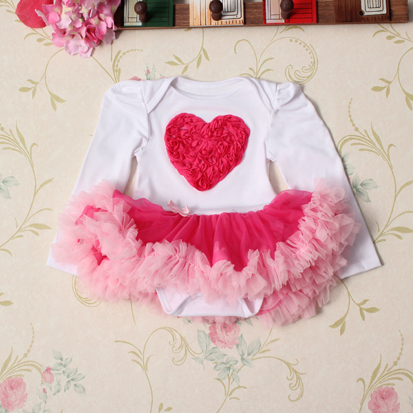 4Pcs-Baby-Girl-Headbrand-Romper-Skirt-Outfit-Shoes-Suit-Set-958847