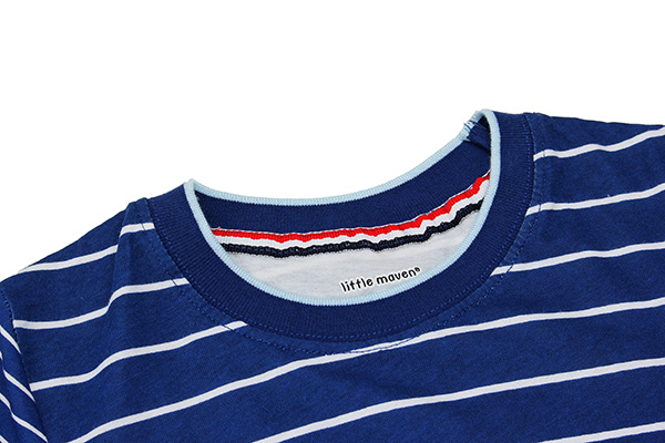 2015-New-Little-Maven-Blue-White-Stripe-Baby-Children-Boy-Cotton-Short-Sleeve-T-shirt-980722