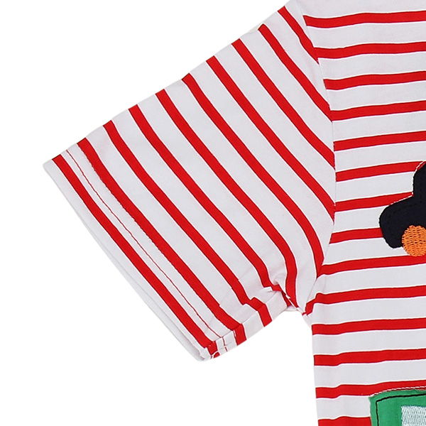 2015-New-Little-Maven-Colorful-Boat-Baby-Children-Boy-Cotton-Short-Sleeve-T-shirt-Top-980930