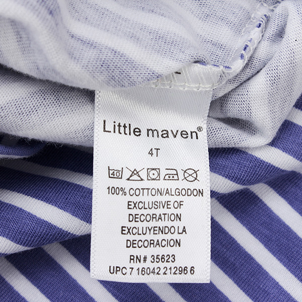 2015-New-Little-Maven-Light-Blue-Stripe-Crayon-Baby-Children-Boy-Cotton-Short-Sleeve-980924