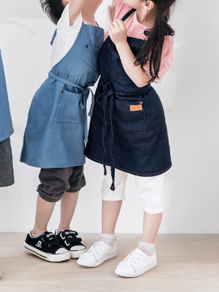 Children-Gardening-Cooking-Cotton-Linen-Aprons-Denim-Dress-with-Pockets-1367257