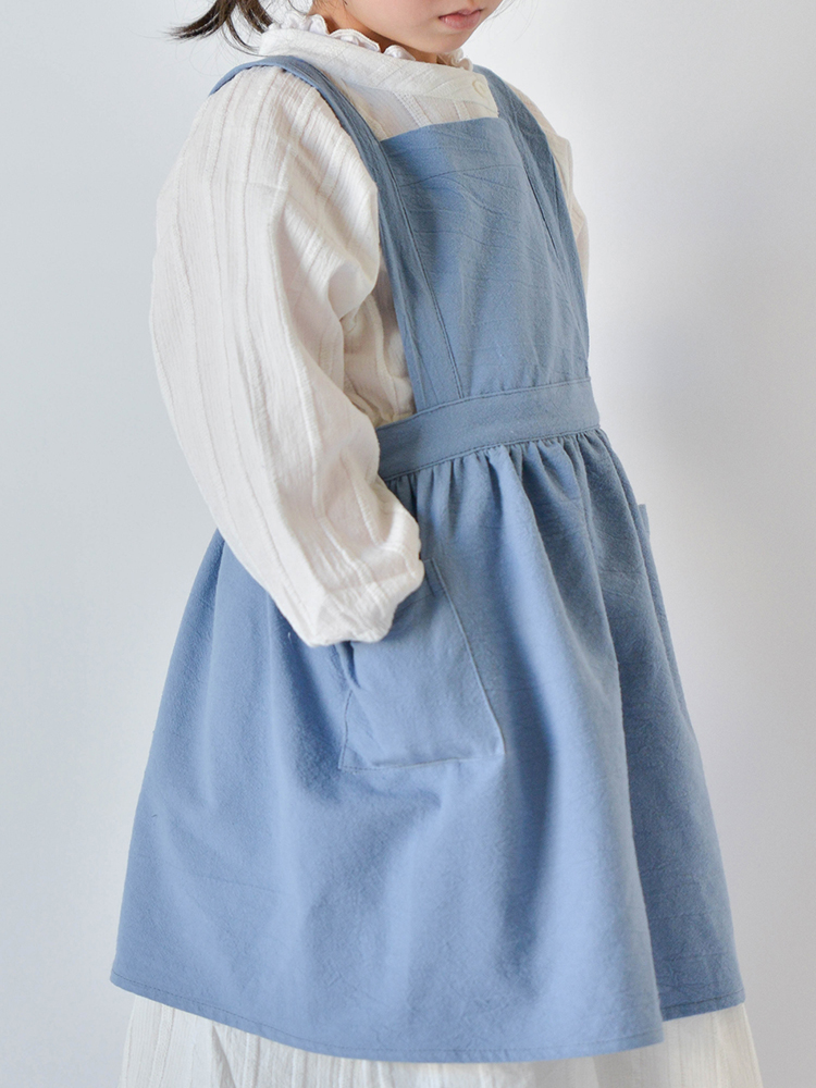 Children-Girls-Japanese-Style-Gardening-Cooking-Cotton-Linen-Aprons-Dress-with-Pockets-1367224