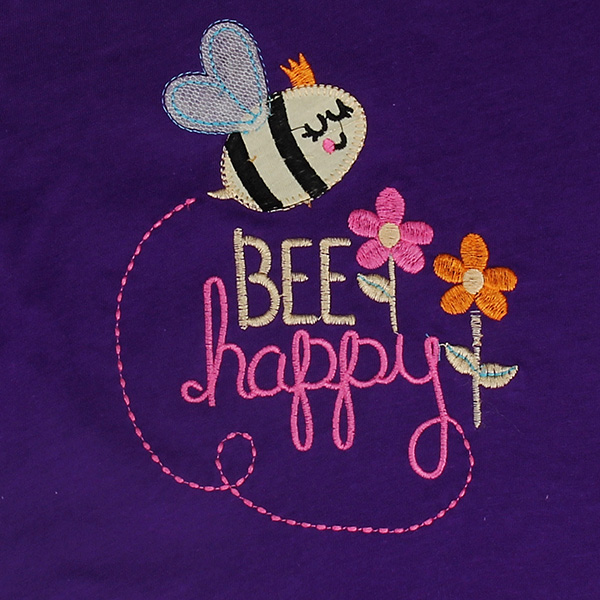 Summer-Baby-Girl-Children-Bee-Purple-Cotton-Short-Sleeve-T-shirt-981855