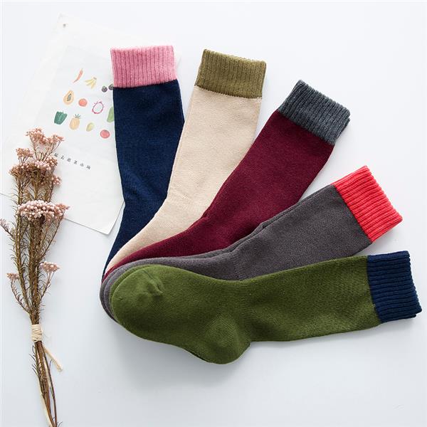 5-Pairs-Childrens-Boys-Girls-Five-Colors-High-Hosiery-Stocking-Pure-Cotton-Soft-Socks-1114388