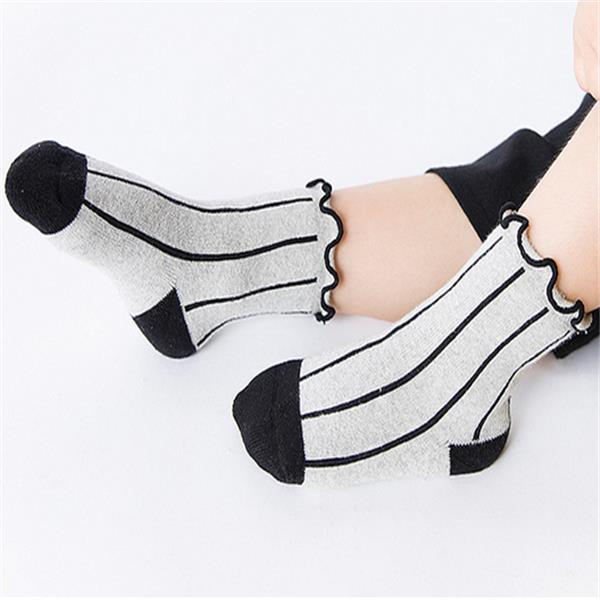 5-Pairs-Kids-Cotton-Thickened-Socks-Lace-Terry-Crew-Vertical-Stripes-Boneless-Socks-1115036