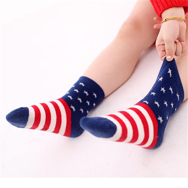 5-PairsLot-Cotton-British-Flag-Mix-Color-Socks-Stripe-Dot-Ventilation-Children-Socks-1114564