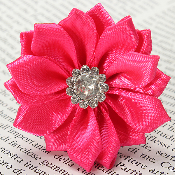 Baby-Girls-Satin-Ribbon-Polygonal-Flowers-Diamond-Accessories-969633